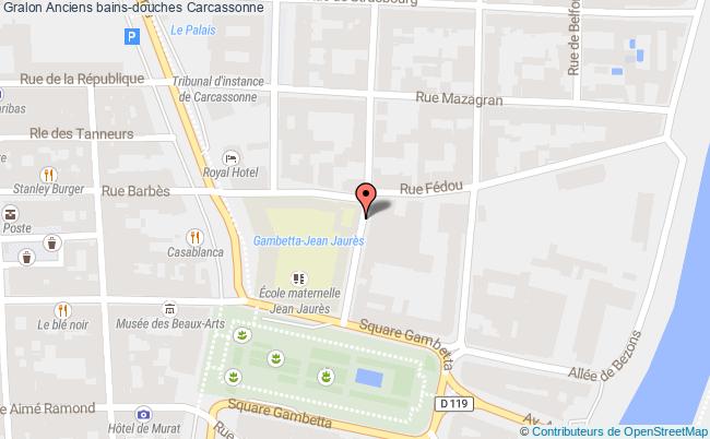 plan Anciens Bains-douches Carcassonne Carcassonne