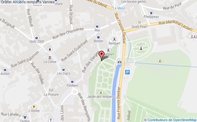 plan Anciens Remparts Vannes Vannes