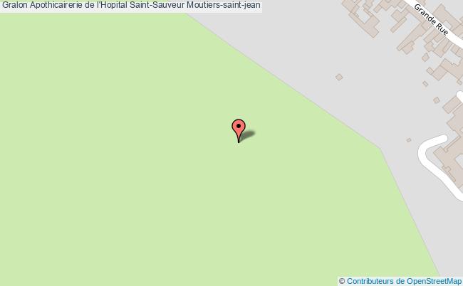 plan Apothicairerie De L'hopital Saint-sauveur Moutiers-saint-jean Moutiers-saint-jean