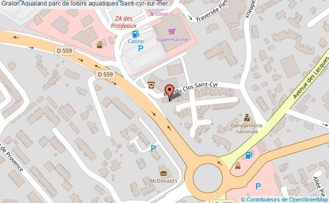 plan Aqualand Parc De Loisirs Aquatiques Saint-cyr-sur-mer Saint-cyr-sur-mer