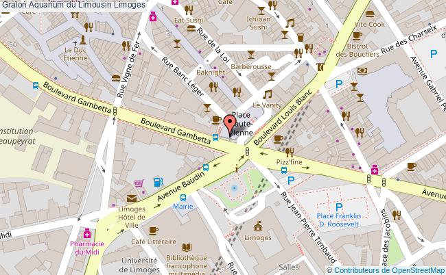 plan Aquarium Du Limousin Limoges Limoges