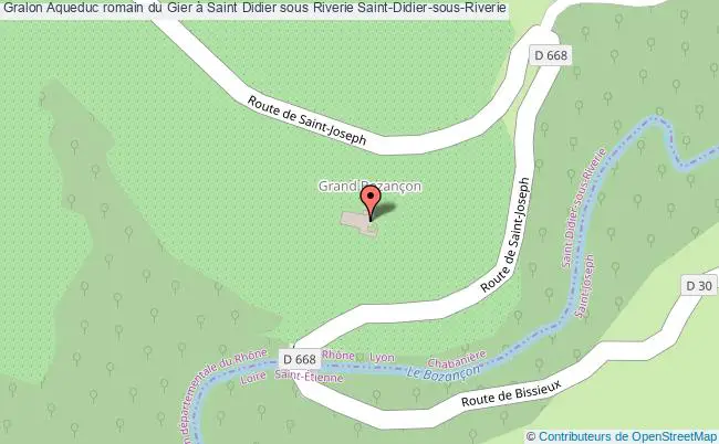plan Aqueduc Romain Du Gier à Saint Didier Sous Riverie Saint-didier-sous-riverie Saint-Didier-sous-Riverie