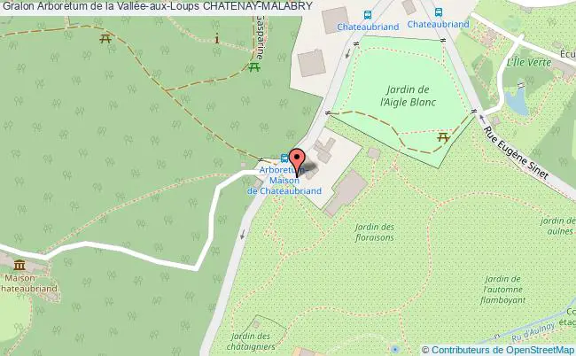 plan Arboretum De La Vallée-aux-loups Chatenay-malabry CHATENAY-MALABRY