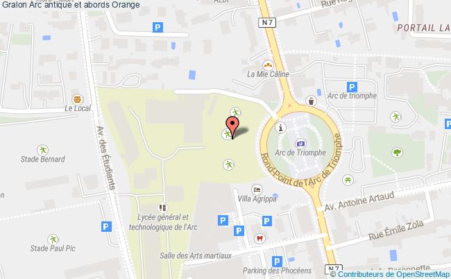 plan Arc Antique Et Abords Orange Orange