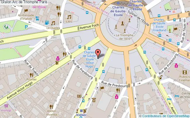 plan Arc De Triomphe Paris Paris