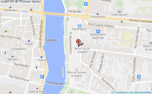 plan Arc De Triomphe Saintes Saintes