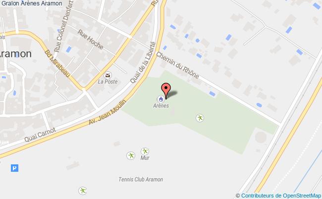 plan Arènes Aramon Aramon