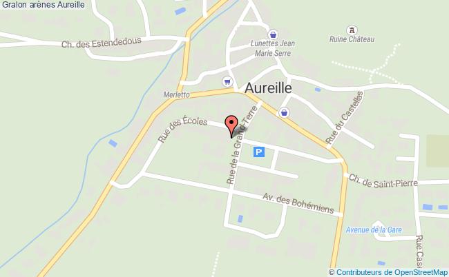 plan Arènes Aureille Aureille