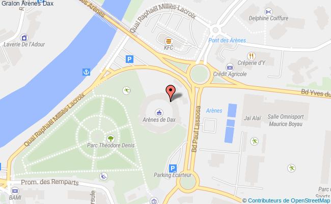 plan Arènes Dax Dax