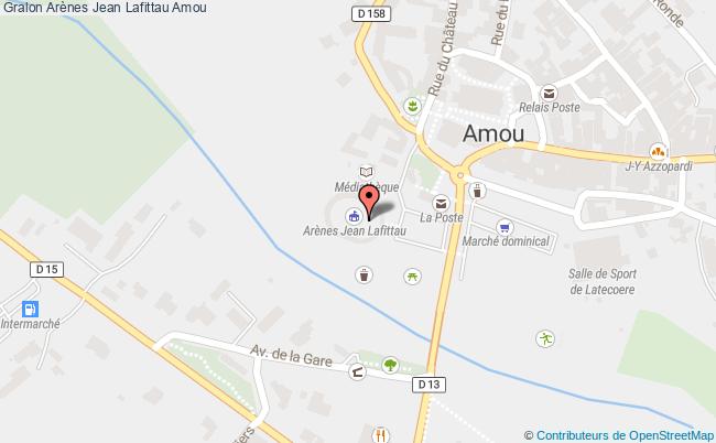 plan Arènes Jean Lafittau Amou Amou