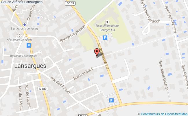 plan Arènes Lansargues Lansargues