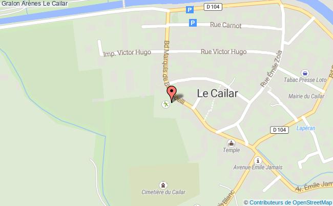 plan Arènes Le Cailar Le Cailar