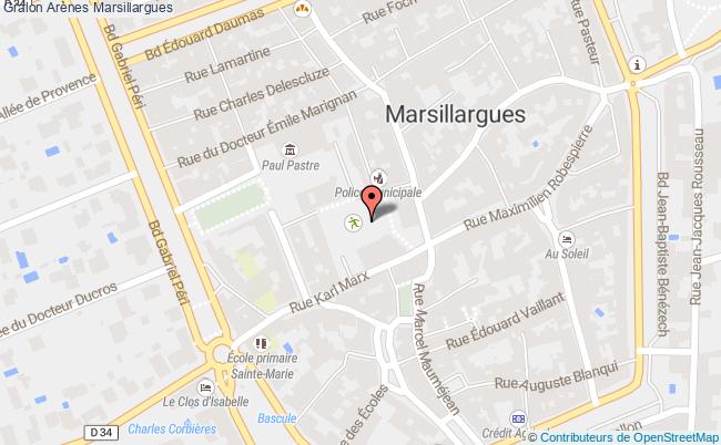 plan Arènes Marsillargues Marsillargues