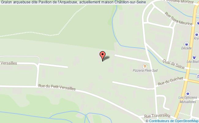 plan Arquebuse Dite Pavillon De L'arquebuse, Actuellement Maison Châtillon-sur-seine Châtillon-sur-Seine