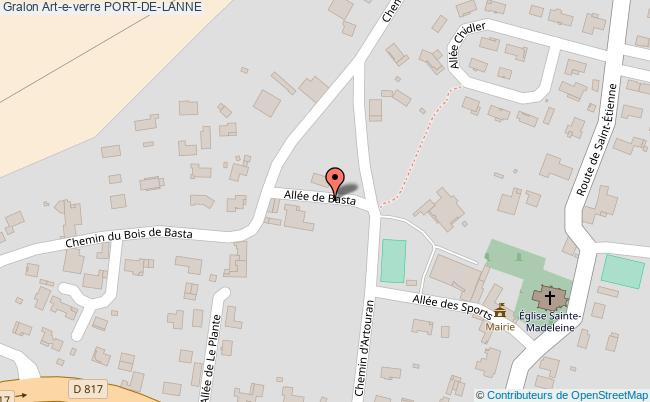 plan Art-e-verre Port-de-lanne PORT-DE-LANNE