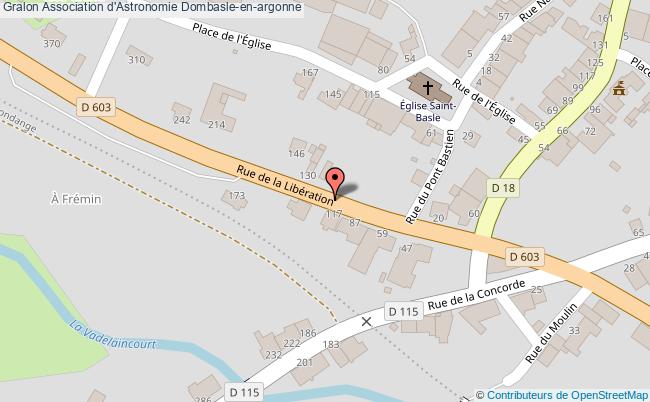 plan Association D'astronomie Dombasle-en-argonne Dombasle-en-argonne
