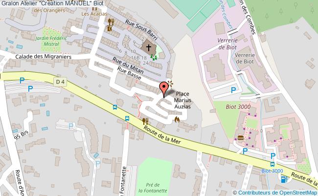 plan Atelier "création Manuel" Biot Biot