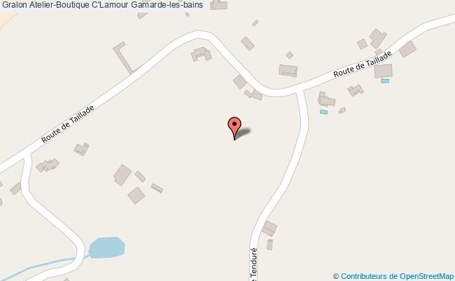 plan Atelier-boutique C'lamour Gamarde-les-bains Gamarde-les-bains