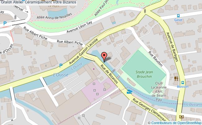 plan Atelier Céramiquement Vôtre Bizanos Bizanos