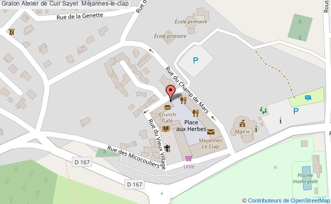 plan Atelier De Cuir Sayet  Méjannes-le-clap Méjannes-le-clap