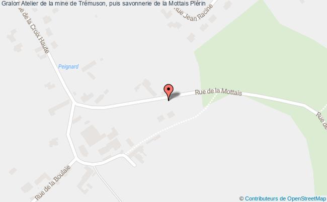 plan Atelier De La Mine De Trémuson, Puis Savonnerie De La Mottais Plérin Plérin