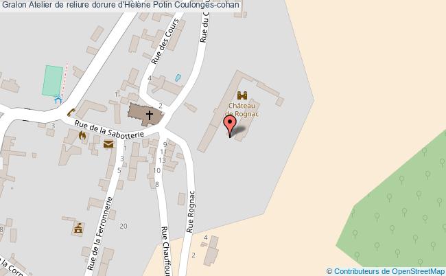 plan Atelier De Reliure Dorure D'hélène Potin Coulonges-cohan Coulonges-cohan