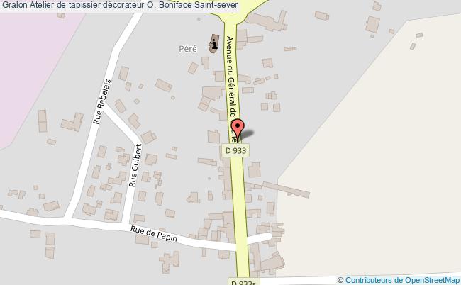 plan Atelier De Tapissier Décorateur O. Boniface Saint-sever Saint-sever