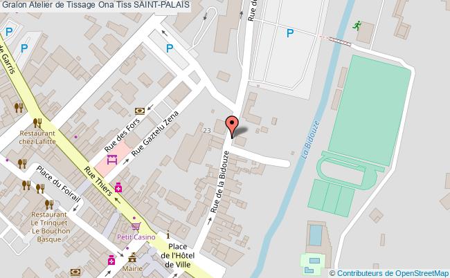 plan Atelier De Tissage Ona Tiss Saint-palais SAINT-PALAIS