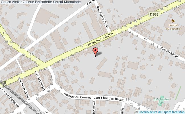 plan Atelier-galerie Bernadette Serbat Marmande Marmande