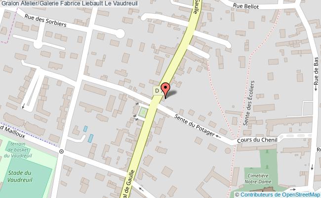 plan Atelier/galerie Fabrice Liebault Le Vaudreuil Le Vaudreuil