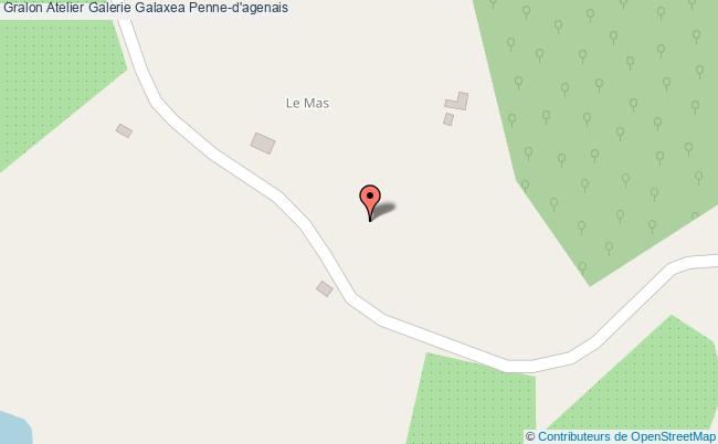 plan Atelier Galerie Galaxea Penne-d'agenais Penne-d'agenais