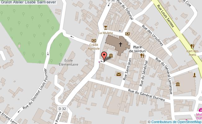 plan Atelier Lisabé Saint-sever Saint-sever