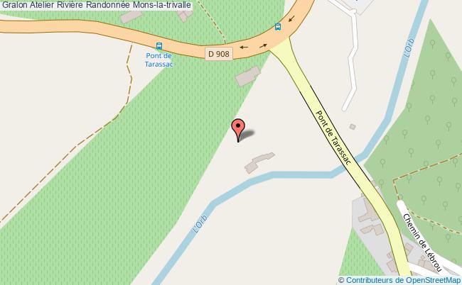 plan Atelier Rivière Randonnée Mons-la-trivalle Mons-la-trivalle