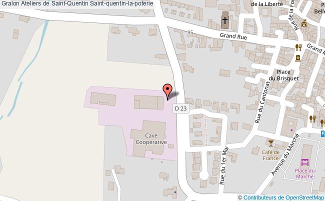 plan Ateliers De Saint-quentin Saint-quentin-la-poterie Saint-quentin-la-poterie