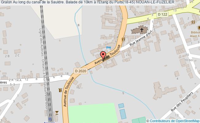 Au long du canal de la Sauldre. Balade de 10km à l'Etang du Puits(18-45)