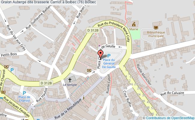 plan Auberge Dite Brasserie Carnot à Bolbec (76) Bolbec Bolbec