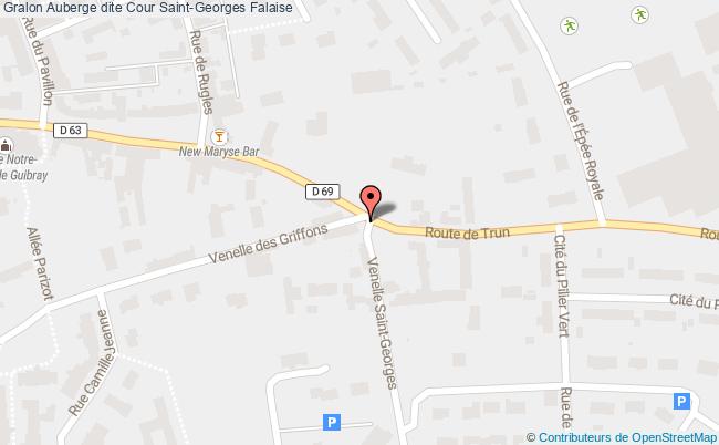 plan Auberge Dite Cour Saint-georges Falaise Falaise