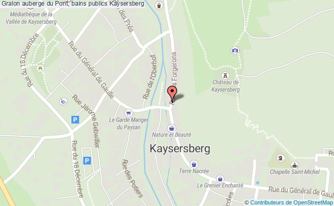 plan Auberge Du Pont, Bains Publics Kaysersberg Kaysersberg