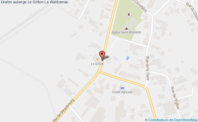plan Auberge Le Grillon La Wantzenau La Wantzenau
