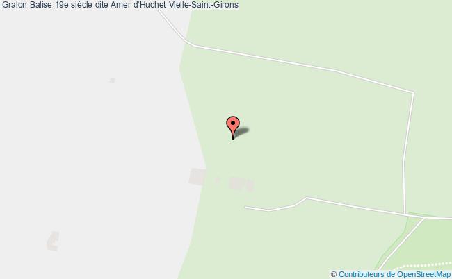 plan Balise 19e Siècle Dite Amer D'huchet Vielle-saint-girons Vielle-Saint-Girons