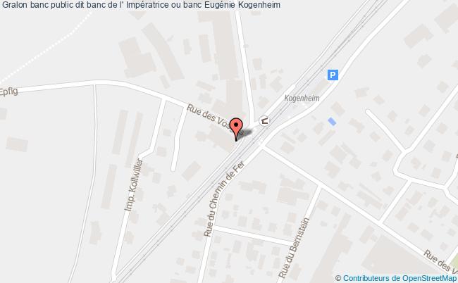 banc public dit banc de l' Impératrice ou banc Eugénie