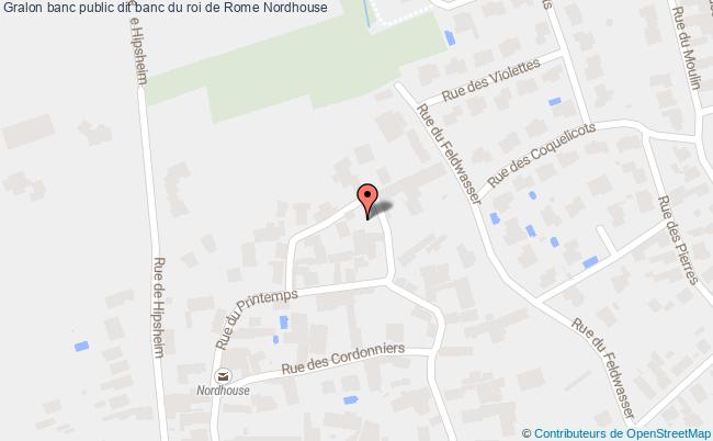 banc public dit banc du roi de Rome