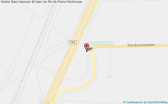 Banc-reposoir dit banc du Roi de Rome