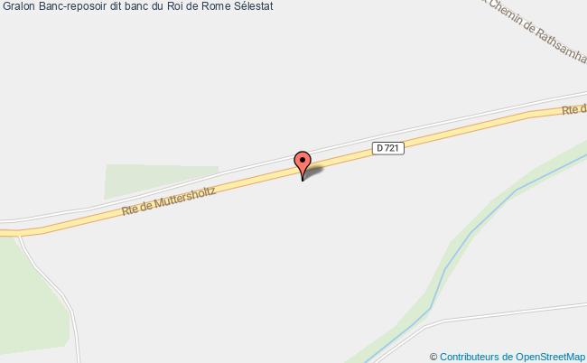 Banc-reposoir dit banc du Roi de Rome