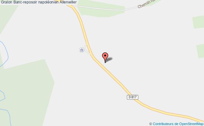 plan Banc-reposoir Napoléonien Allenwiller Allenwiller
