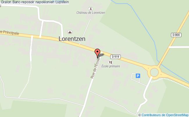 plan Banc-reposoir Napoléonien Lupstein Lupstein