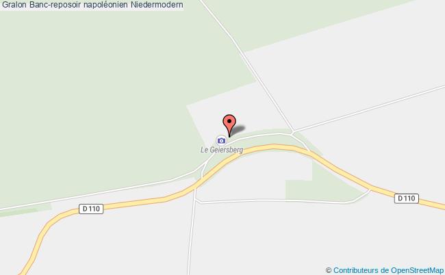 Banc-reposoir napoléonien