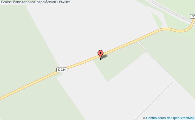 Banc-reposoir napoléonien