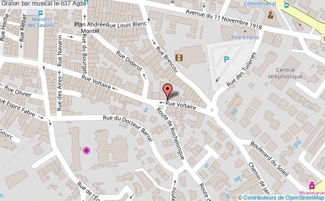 plan Bar Musical Le-b37 Agde Agde