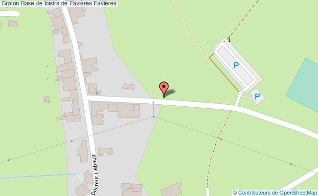 plan Base De Loisirs De Favières Favières Favières
